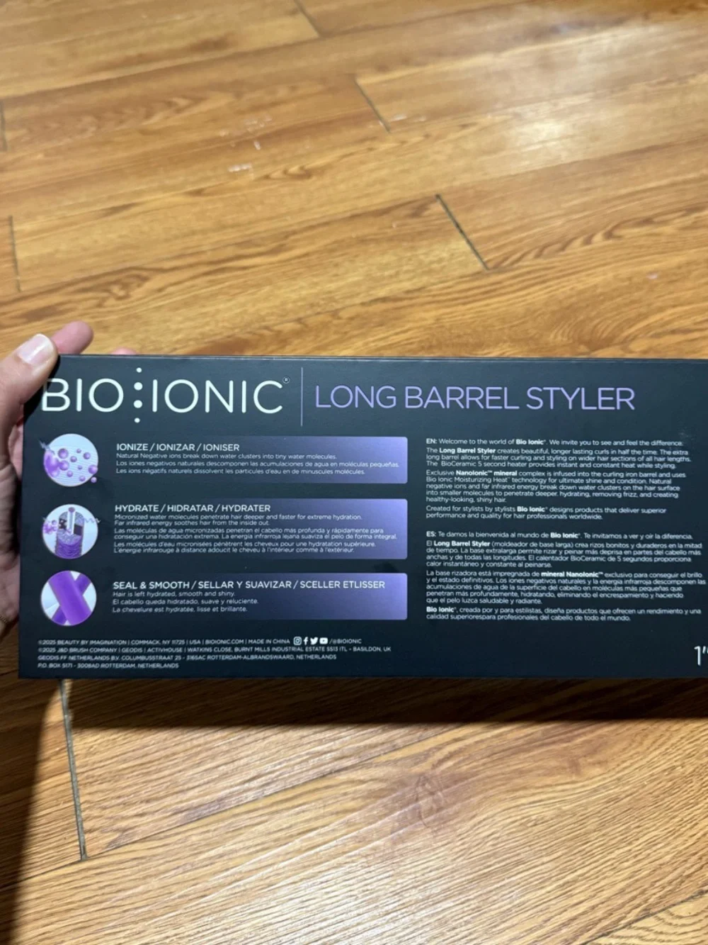 Bioionic LE 1 Inch Long Barrel Soft Amethyst brand new in box